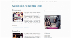 Desktop Screenshot of guidesiterencontre.com